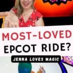 Figment Imagination Ride In Epcot Park Disney World with text overlay and Jenna Loves Magic logo