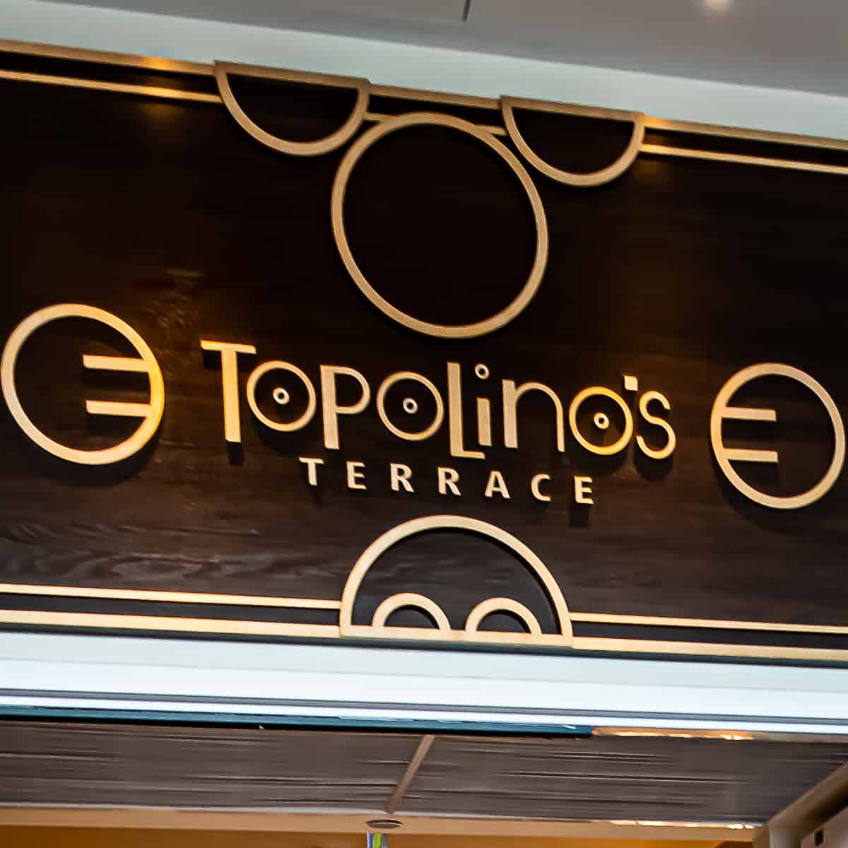 Topolino's Terrace Restaurant in Disney World Riviera Resort 