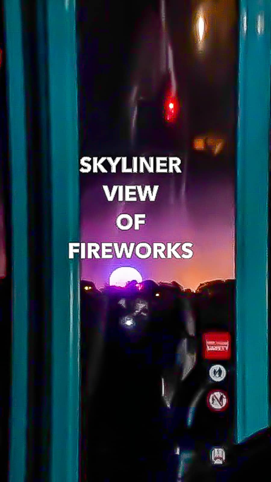Disney World Epcot Fireworks Watching from Skyliner outside parks