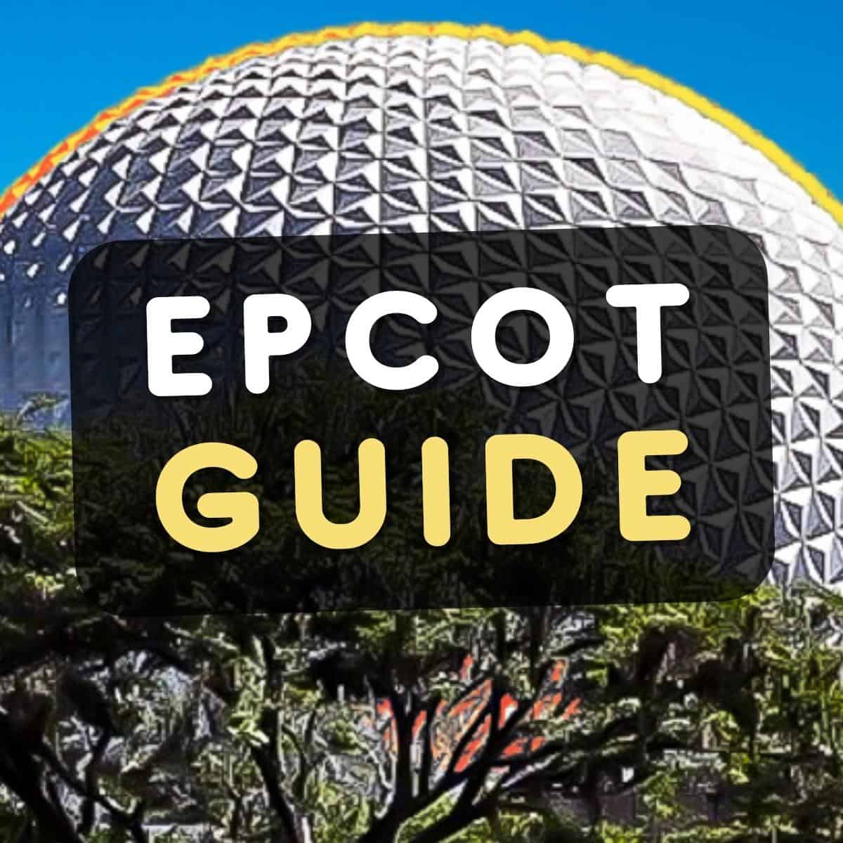 Disney World Epcot Guide with Epcot Ball