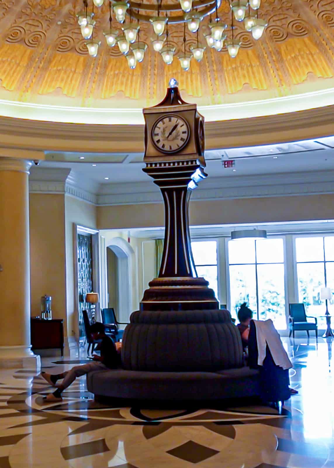 Inside Waldorf Astoria Hotel in Orlando near Disney World