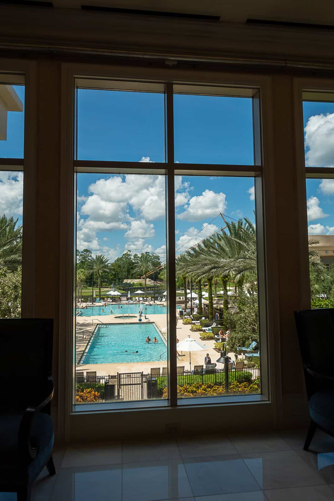 Lobby Pool View at Waldorf Astoria Orlando Disney World Offsite Property