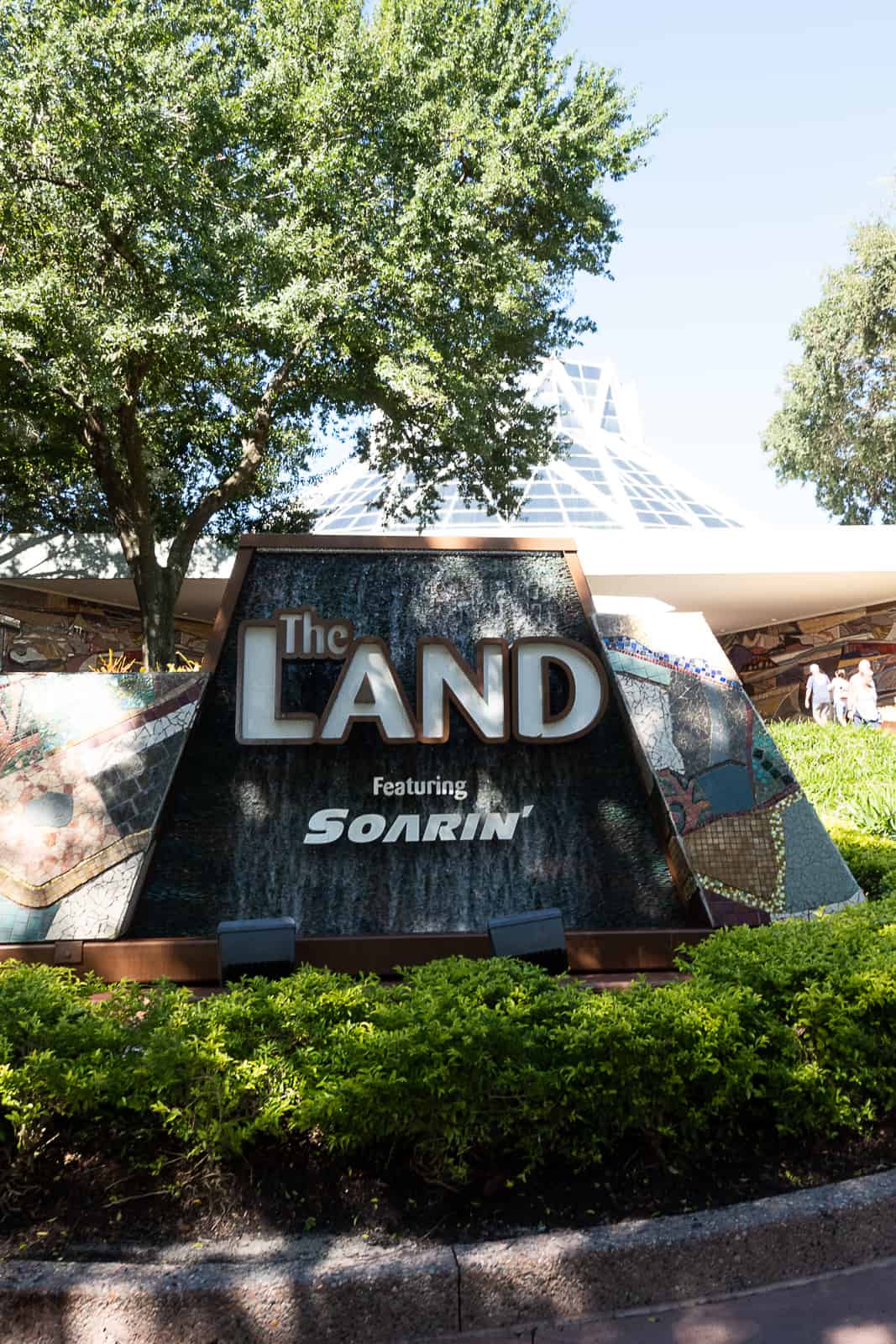 The Land Epcot Park Sign featuring Soarin ride