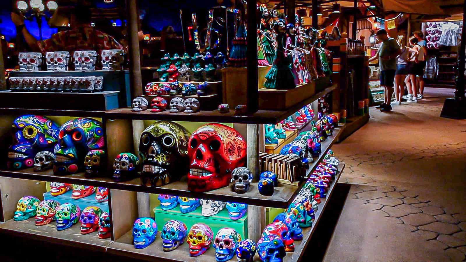 open air marketplace gift shop in Mexico Pavilion