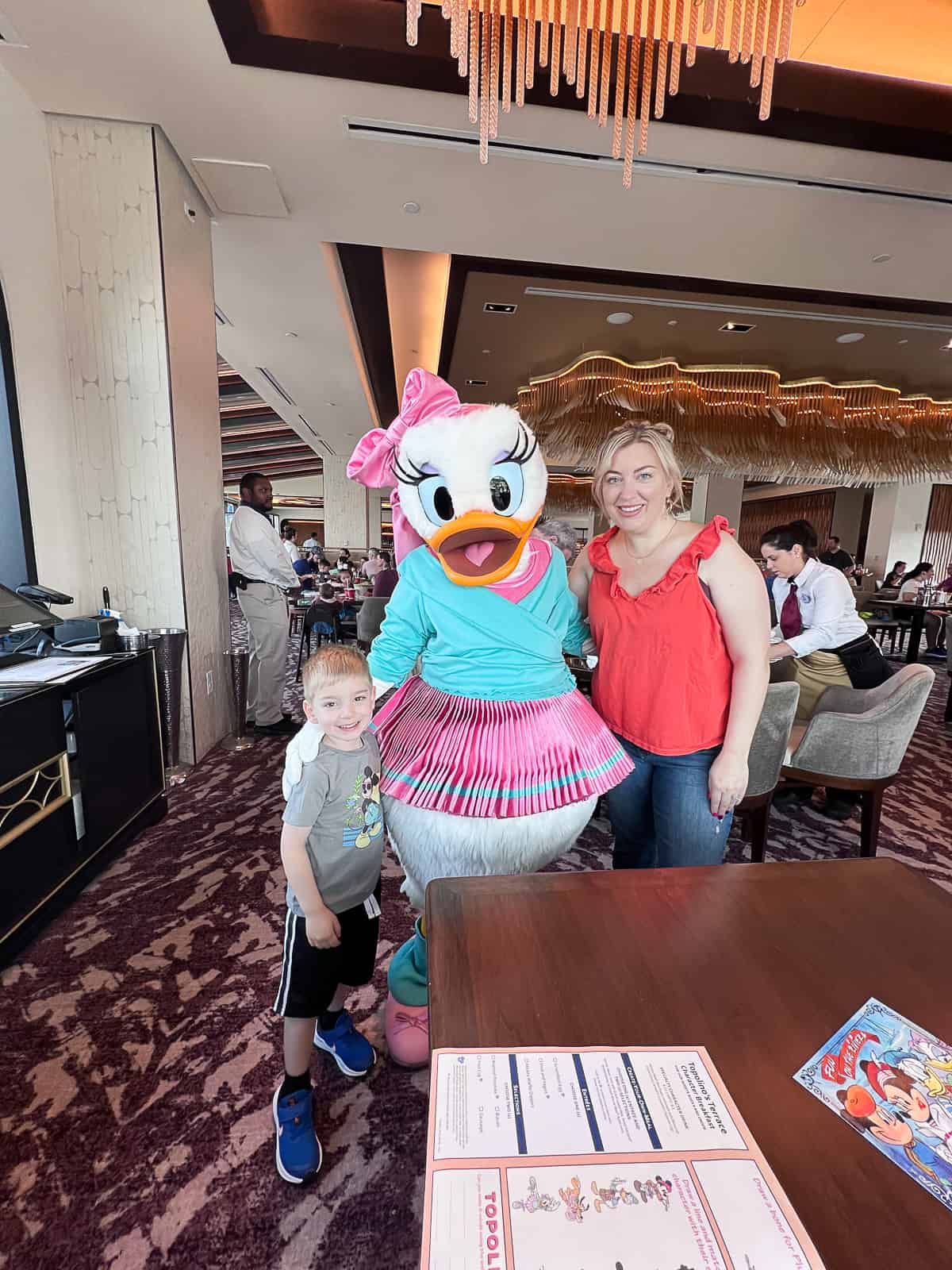 Having Brunch with Daisy Duck at Topolino's Terrace at the Disney World Riviera Resort