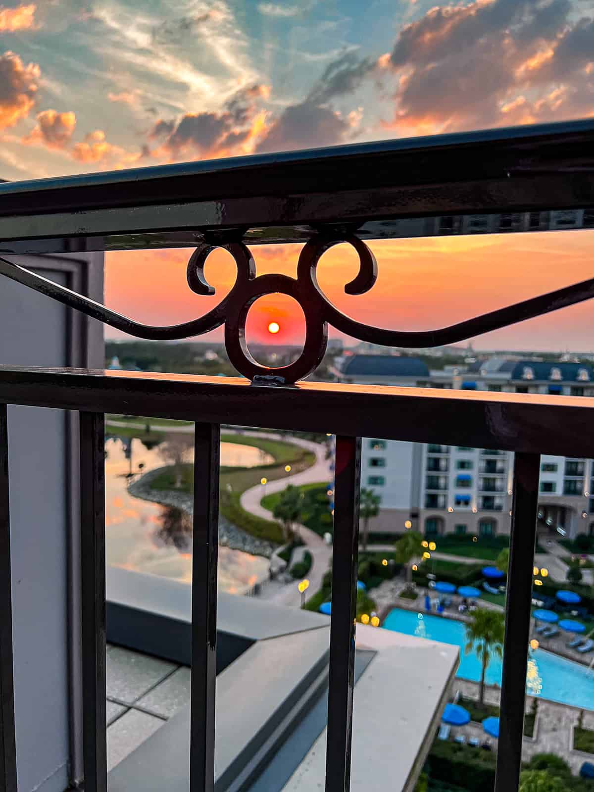 Hidden Mickey Disney World Resort Magic View From Riviera Resort Rooftop Deck