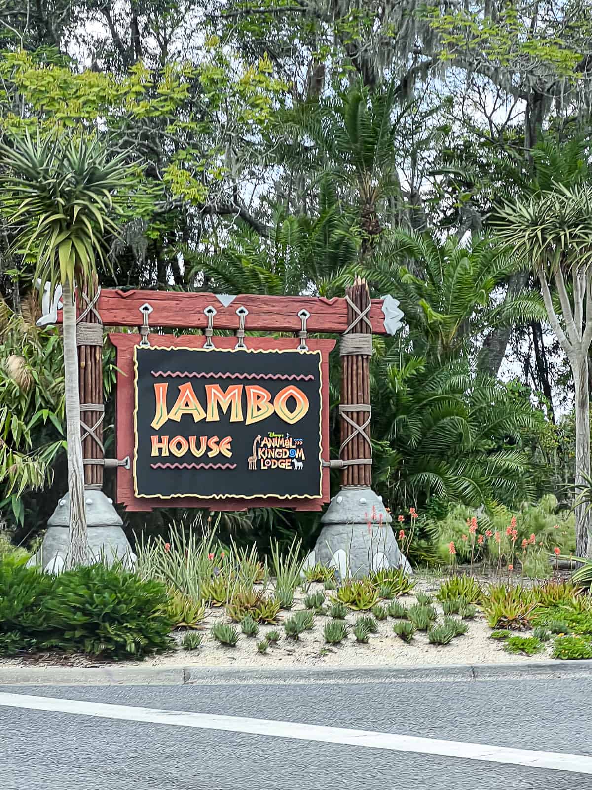 Jambo House Sign at Animal Kingdom Lodge at Walt Disney World