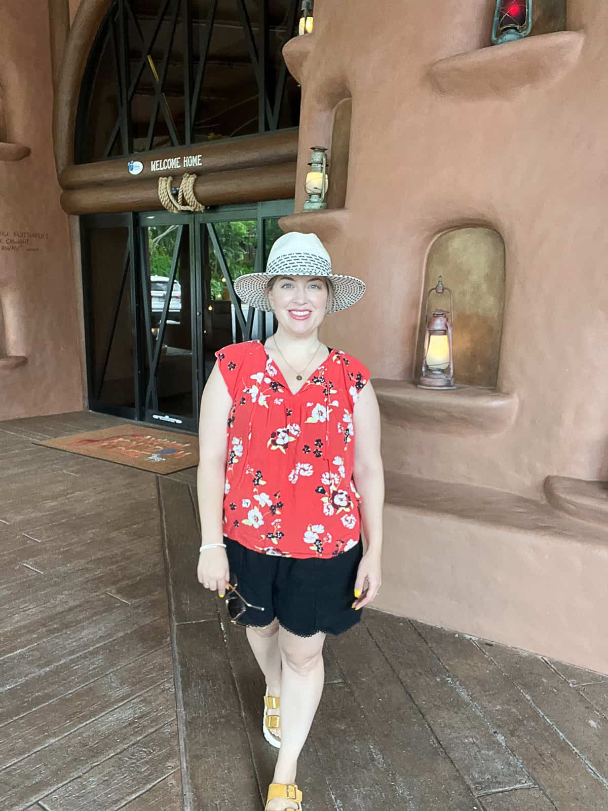 Jenna Passaro Disney World Blogger Outside Animal Kingdom Lodge Resort