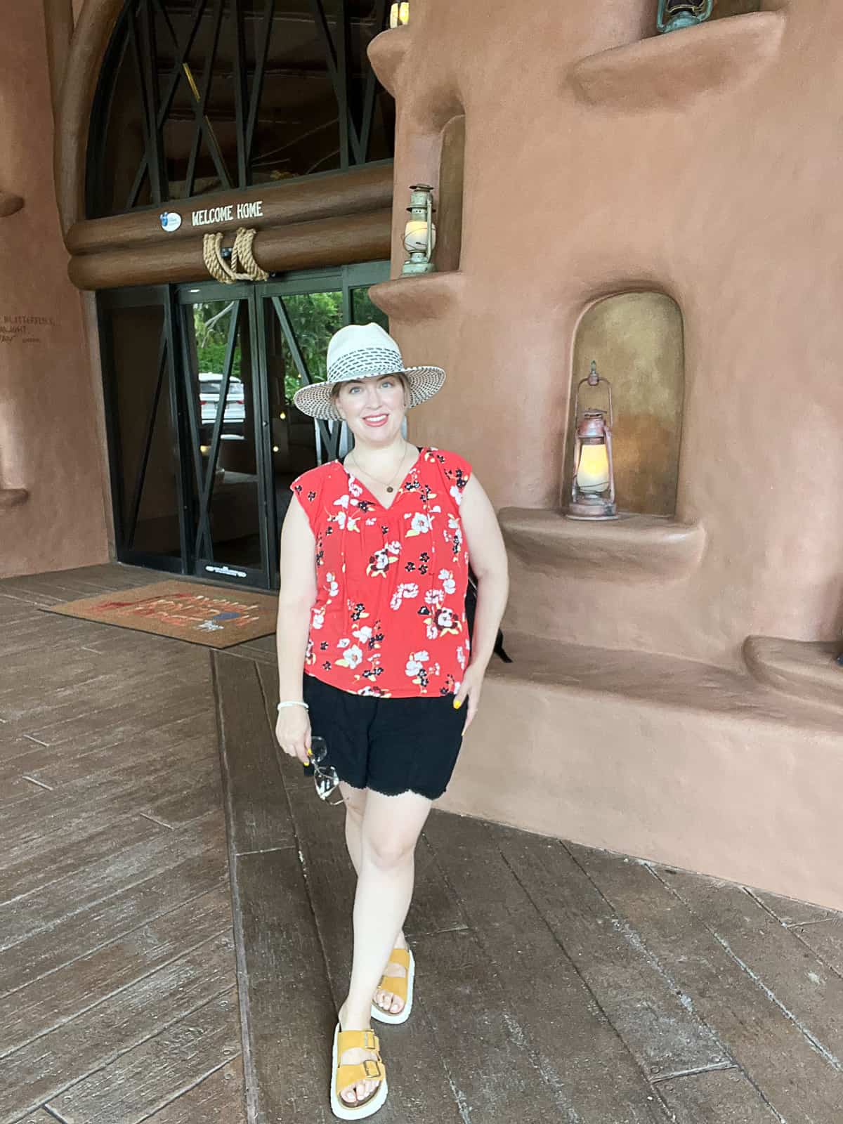 Jenna Passaro outside Animal Kingdom Lodge Resort at Walt Disney World