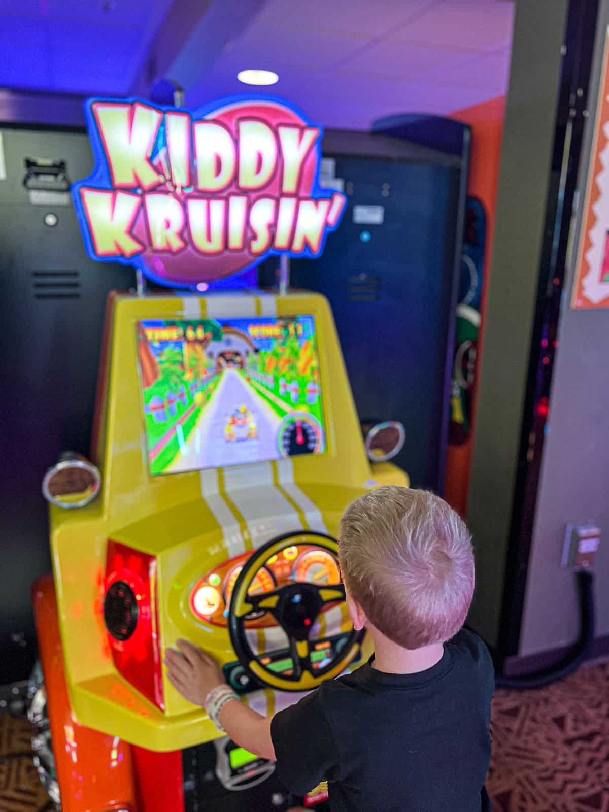 Kiddy Kruisin Kids Game at Safari So Good Arcade in Animal Kingdom Lodge Disney World Jenna Loves Magic