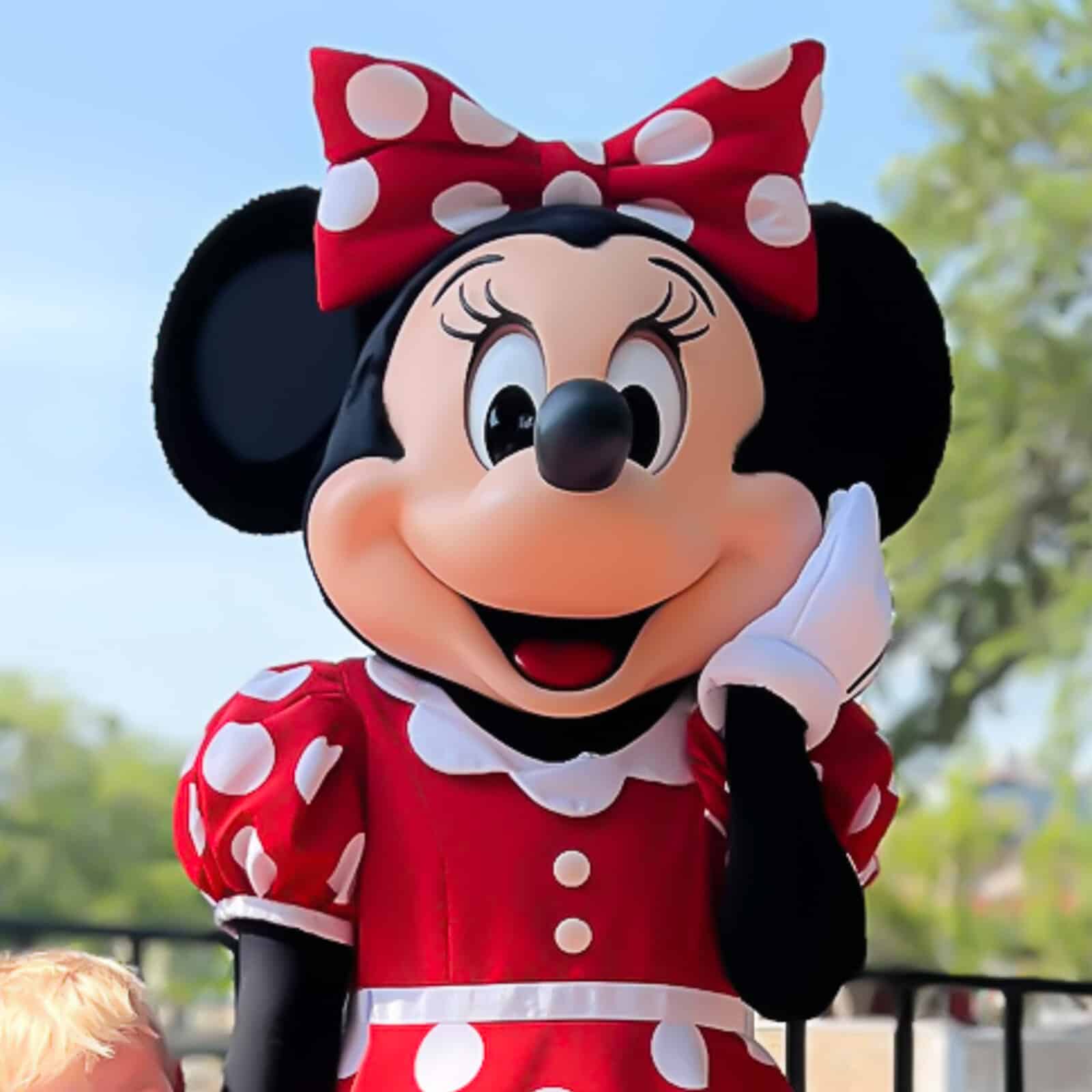 Meet and Greet Photos Location with Minnie Mouse at EPCOT near World Showcase