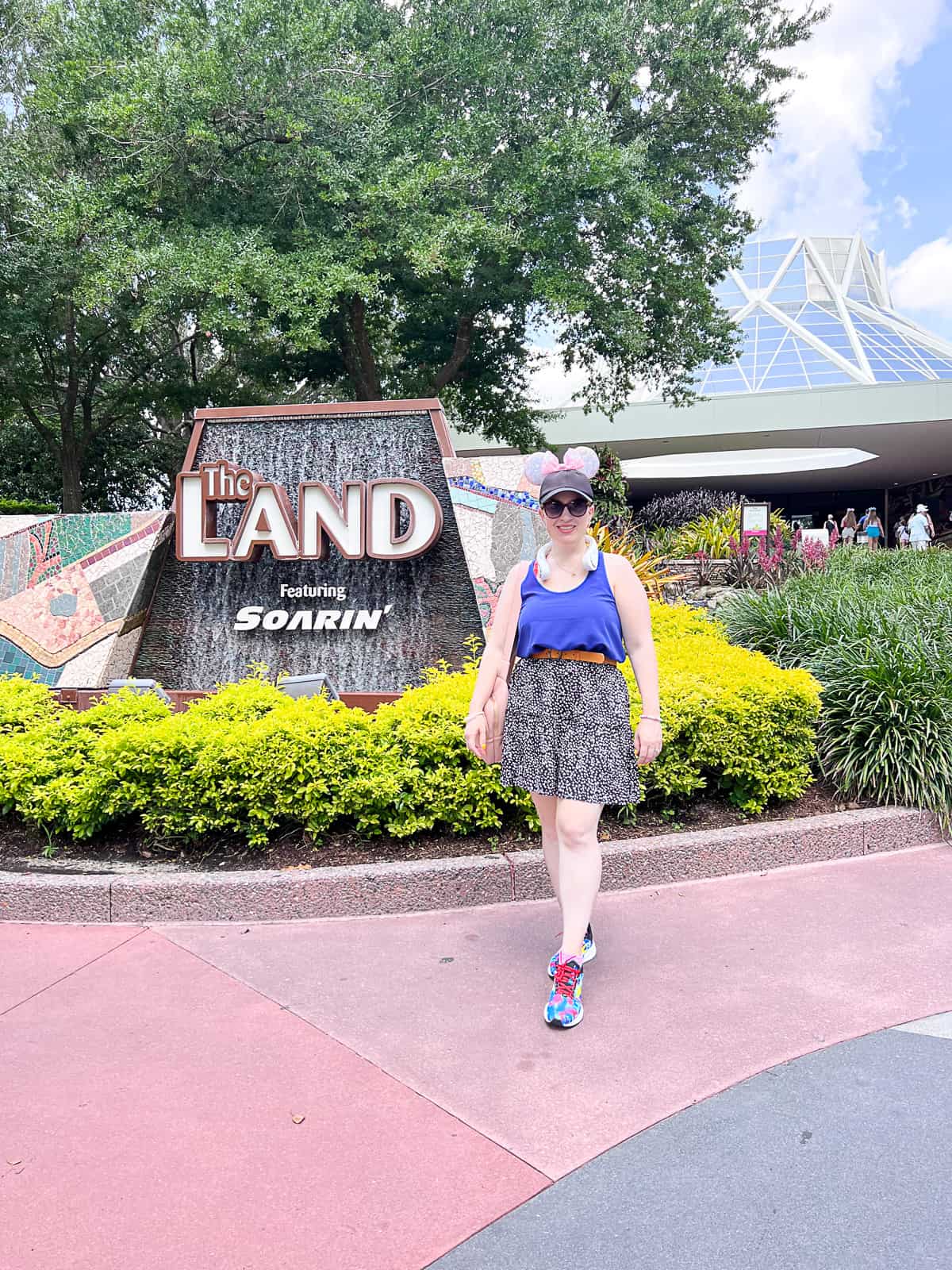 Travel Blogger at Disney World The Land Pavilion in Epcot Park