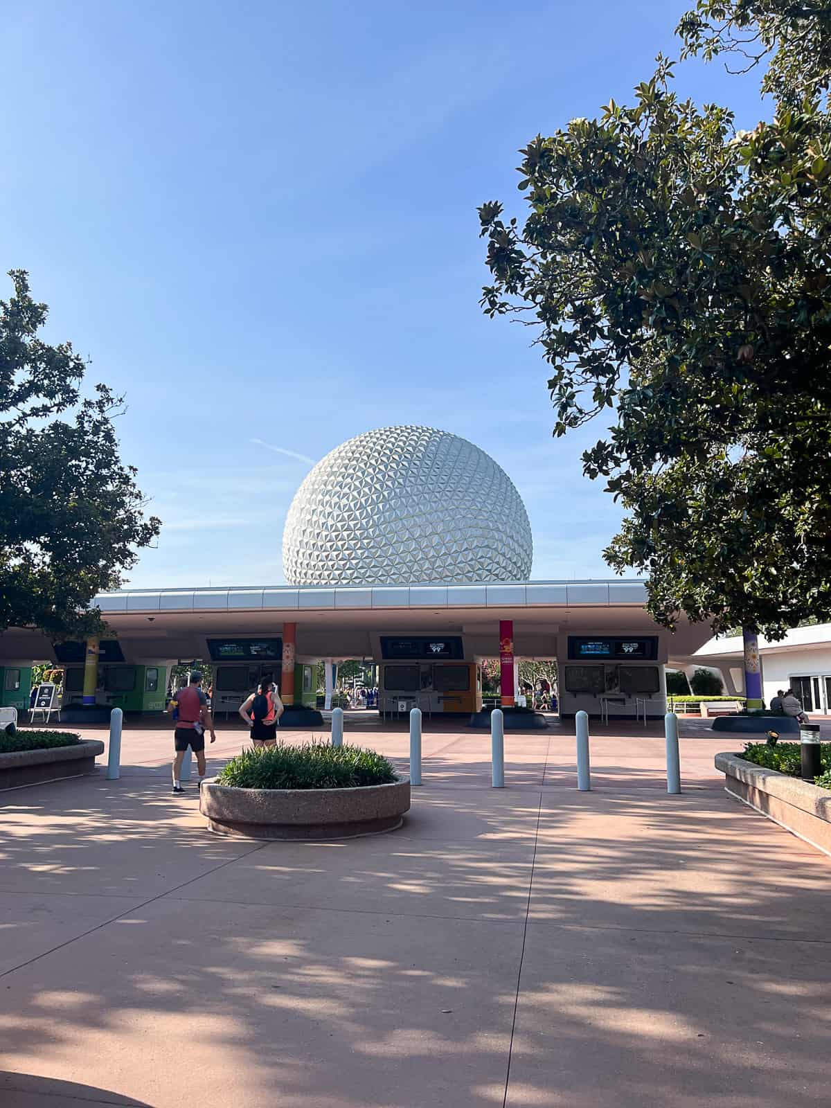 View of a Hot Day at Disney World Epcot Park