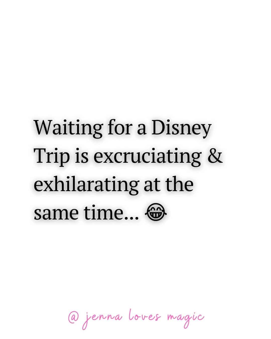 Waiting for a Disney Trip quote funny