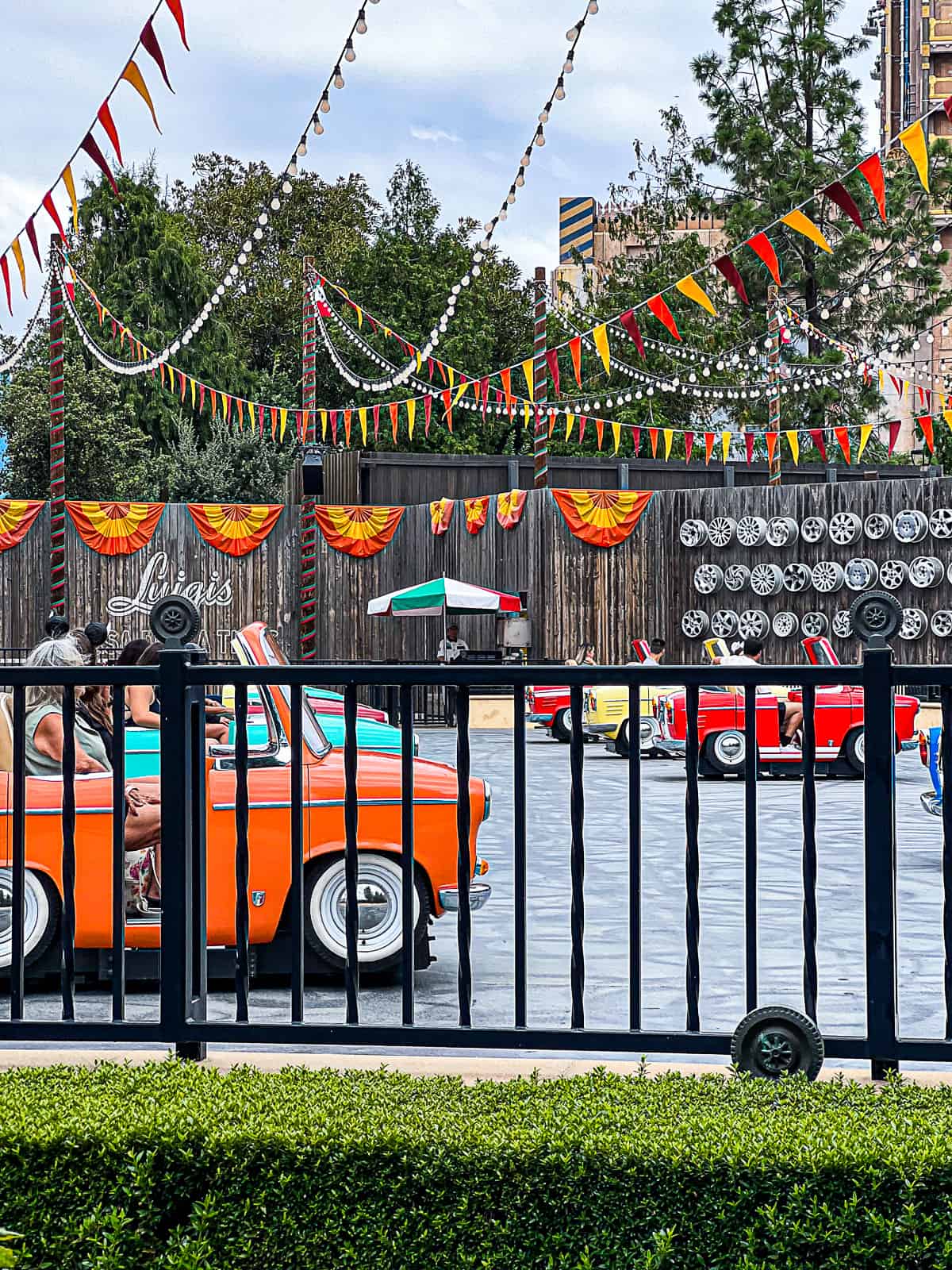 Luigis Ride Decorated for Halloween at Disneyland