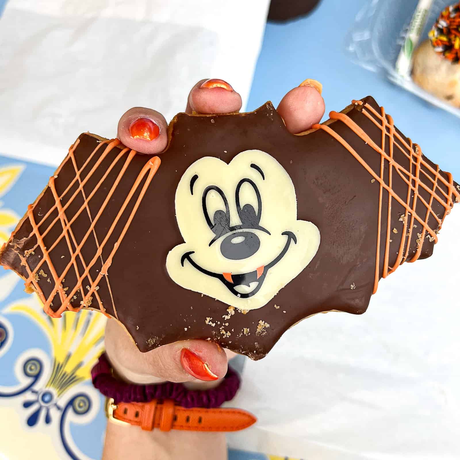 Mickey Shaped Bat Cookie for Halloween at Disneyland