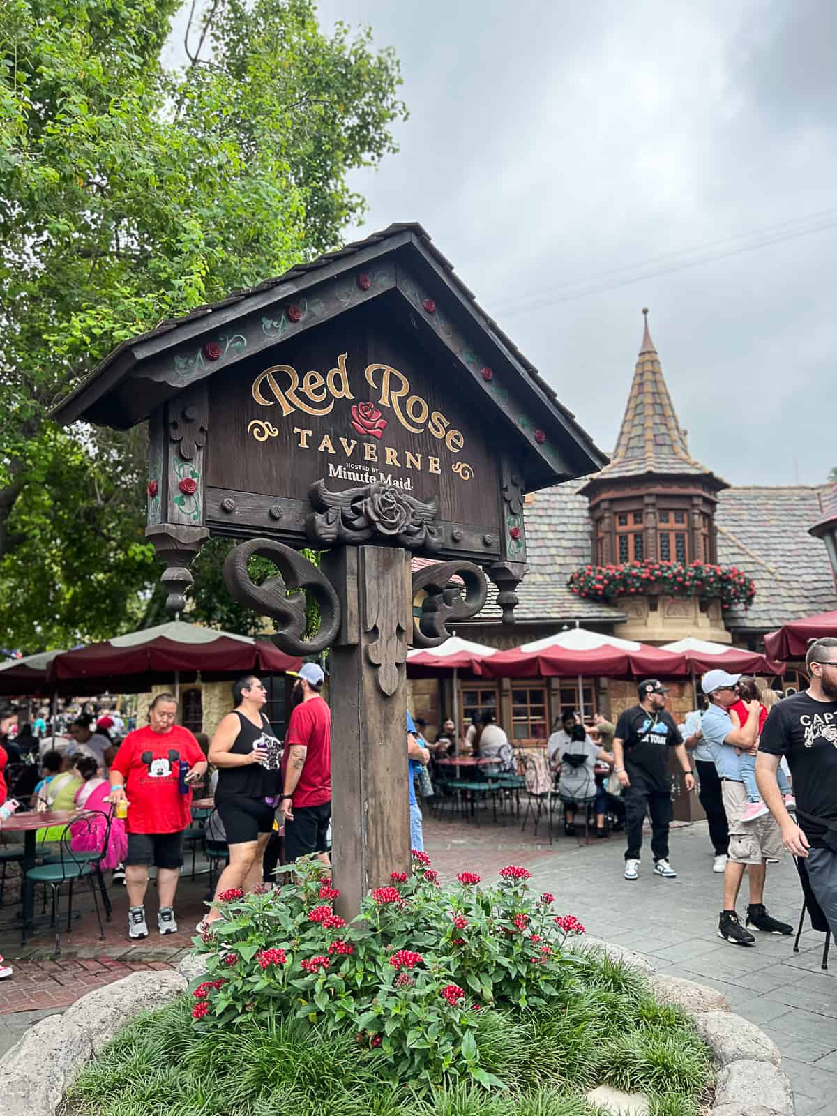 Red Rose Tavern in the Fantasyland area of Disneyland Park