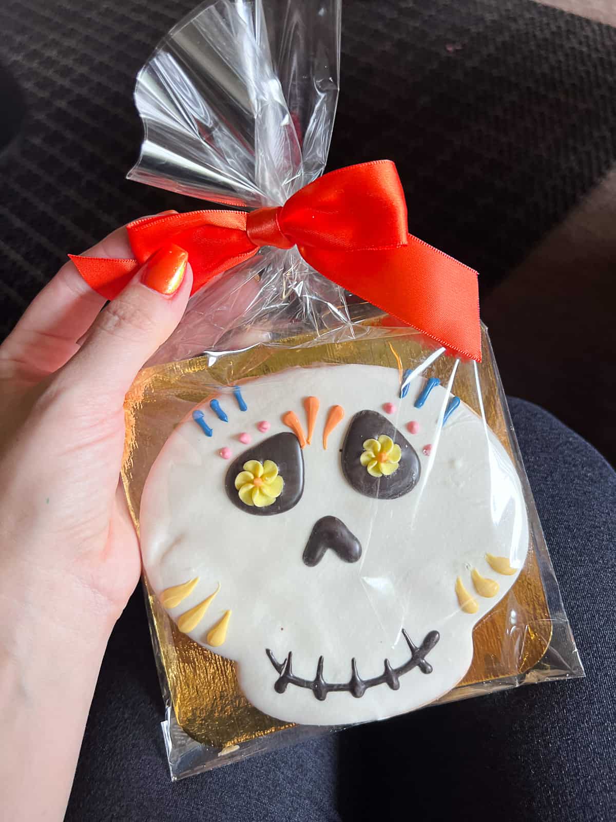 Skull Sugar Cookie Day of The Dead Halloween Treat at Disneyland