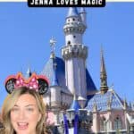 Tips for walking from the Grand Californian to Disneyland text overlay with Jenna Loves Magic logo