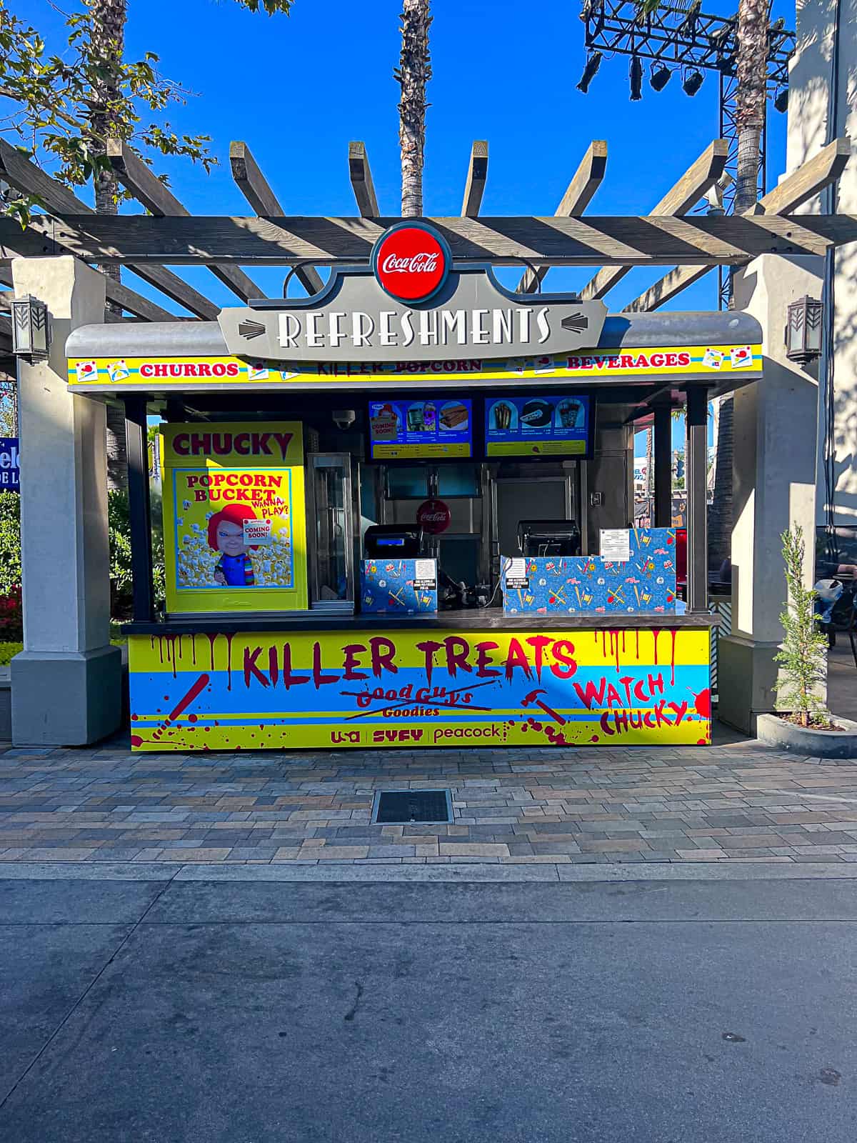 Universal Studios Chucky Popcorn Bucket Concession Stand for Halloween Party Event