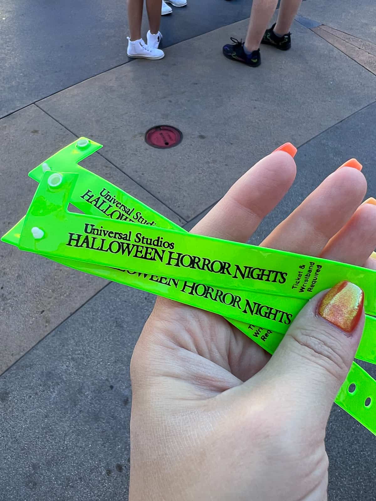 Universal Studios Halloween Horror Nights Wrist Band Tickets