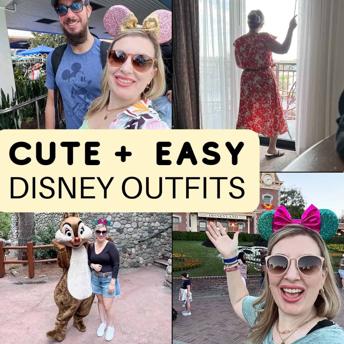 easy and cute Disney outfits for women collage with style fashion
